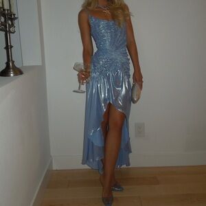 Georgia Hardinge celestial dress in blue - uk size 4 (US 0)